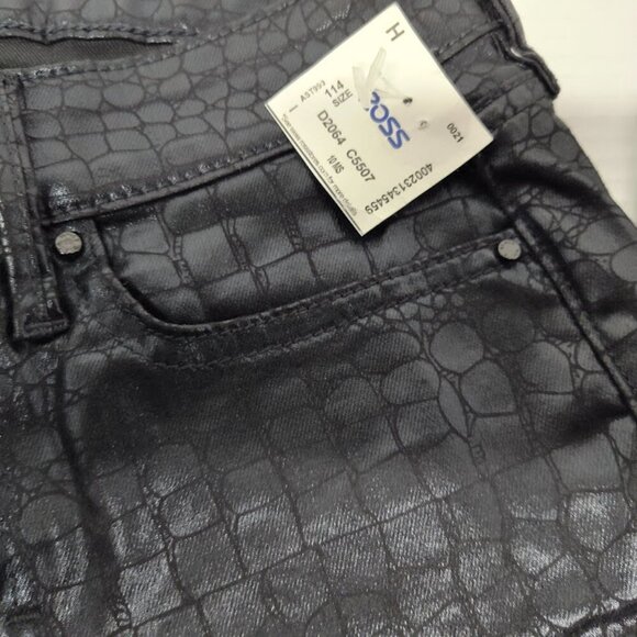 The Skinny Women's Size 00L Pleather Faux Snake Skin Slim Pant NWT - Picture 12 of 13